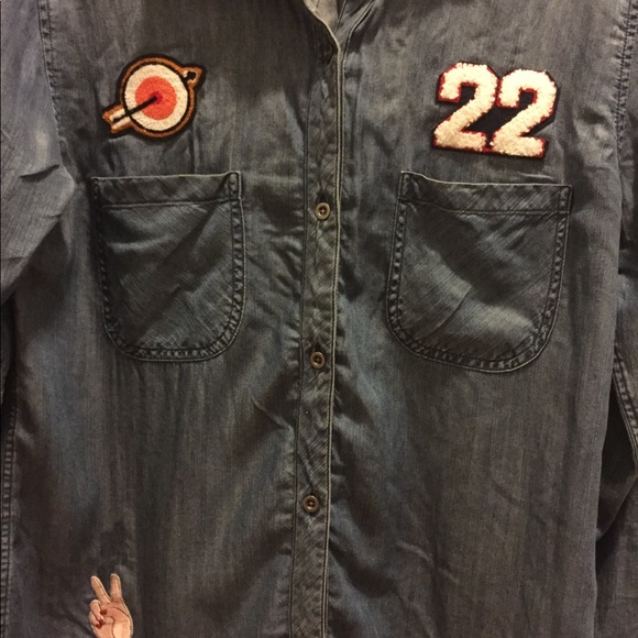 Rails blue shirt with patch - Picture 4 of 8